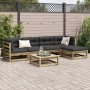 6-piece garden sofa set with impregnated pine wood cushions by vidaXL, Garden sets - Ref: Foro24-3299404, Price: 509,02 €, Di...