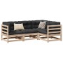 4-piece garden sofa set with solid pine wood cushions by vidaXL, Garden sets - Ref: Foro24-3299412, Price: 311,08 €, Discount: %
