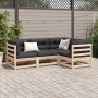 Juego de sofás de jardín 4 pzas con cojines madera maciza pino de vidaXL, Conjuntos de jardín - Ref: Foro24-3299412, Precio: ...