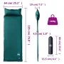 Self-inflating camping mattress with pillow 1 person green by vidaXL, Air mattresses - Ref: Foro24-4007131, Price: 44,49 €, D...