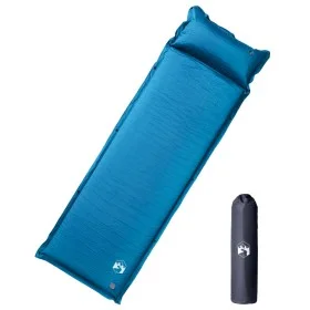 Self-inflating camping mattress with pillow 1 person turquoise by vidaXL, Air mattresses - Ref: Foro24-4007125, Price: 39,55 ...