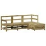 Gartensofa-Set 4-teilig aus imprägniertem Kiefernholz von vidaXL, Gartensets - Ref: Foro24-3250779, Preis: 255,03 €, Rabatt: %