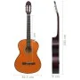 Classical guitar for beginners black basswood wood 4/4 39" by vidaXL, Guitars - Ref: Foro24-70112, Price: 77,82 €, Discount: %