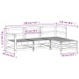 Gartensofa-Set 4-teilig aus imprägniertem Kiefernholz von vidaXL, Gartensets - Ref: Foro24-3250779, Preis: 262,28 €, Rabatt: %