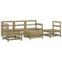 Gartensofa-Set 6-teilig aus imprägniertem Kiefernholz von vidaXL, Gartensets - Ref: Foro24-3250747, Preis: 341,68 €, Rabatt: %