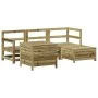 Juego de sofás de jardín 5 piezas madera de pino impregnada de vidaXL, Conjuntos de jardín - Ref: Foro24-3250495, Precio: 355...