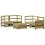Juego de sofás de jardín 5 piezas madera de pino impregnada de vidaXL, Conjuntos de jardín - Ref: Foro24-3250815, Precio: 347...