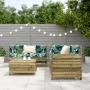 Gartensofa-Set 5-teilig aus imprägniertem Kiefernholz von vidaXL, Gartensets - Ref: Foro24-3250815, Preis: 347,75 €, Rabatt: %