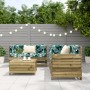 Gartensofa-Set 5-teilig aus imprägniertem Kiefernholz von vidaXL, Gartensets - Ref: Foro24-3250815, Preis: 352,44 €, Rabatt: %