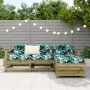 Juego de sofás de jardín 4 pzas madera de pino impregnada de vidaXL, Conjuntos de jardín - Ref: Foro24-3250803, Precio: 239,4...