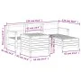 Gartensitzgruppe 5-teilig Massivholz Kiefer von vidaXL, Gartensets - Ref: Foro24-3250504, Preis: 322,62 €, Rabatt: %