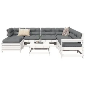 Garden sofa set 8 pieces solid white pine wood by vidaXL, Garden sets - Ref: Foro24-3250573, Price: 546,90 €, Discount: %