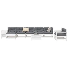 Garden sofa set 10 pieces solid white pine wood by vidaXL, Garden sets - Ref: Foro24-3250649, Price: 695,70 €, Discount: %