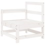 Gartensofa-Set 4-teilig aus massivem weißem Kiefernholz von vidaXL, Gartensets - Ref: Foro24-3250801, Preis: 267,74 €, Rabatt: %