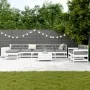 Gartensofa-Set 10-teilig aus massivem weißem Kiefernholz von vidaXL, Gartensets - Ref: Foro24-3250637, Preis: 699,76 €, Rabat...