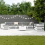 Gartensofa-Set 10-teilig aus massivem weißem Kiefernholz von vidaXL, Gartensets - Ref: Foro24-3250637, Preis: 709,60 €, Rabat...
