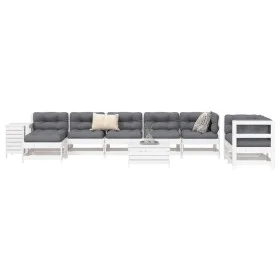 Garden sofa set 10 pieces solid white pine wood by vidaXL, Garden sets - Ref: Foro24-3250661, Price: 686,19 €, Discount: %
