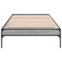 Sonoma-graues Metall-Holzwerkstoff-Bettgestell, 90 x 190 cm von vidaXL, Betten und Lattenroste - Ref: Foro24-845054, Preis: 6...