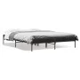 Estructura de cama madera de ingeniería y metal negro 120x200cm de vidaXL, Camas y somieres - Ref: Foro24-845021, Precio: 75,...