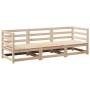 Gartensofa-Set 3-teilig aus massivem Kiefernholz von vidaXL, Gartensets - Ref: Foro24-3299264, Preis: 194,18 €, Rabatt: %