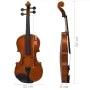 Complete set of violin with bow and chin rest dark wood 4/4 by vidaXL, Violins - Ref: Foro24-70142, Price: 79,45 €, Discount: %