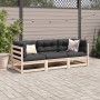 Gartensofa-Set 3-teilig aus massivem Kiefernholz von vidaXL, Gartensets - Ref: Foro24-3299264, Preis: 194,18 €, Rabatt: %