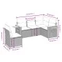 Garden sofa set with cushions 5 pieces beige synthetic rattan by vidaXL, Garden sets - Ref: Foro24-3226815, Price: 341,74 €, ...