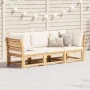 3-teiliges Gartenmöbel-Set mit Akazienholz und Kissen. von vidaXL, Modulare Sofas für den Außenbereich - Ref: Foro24-3214291,...