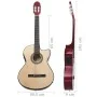 Klassische westliche Gitarre mit Equalizer und 6 Saiten. von vidaXL, Gitarren - Ref: Foro24-70136, Preis: 91,37 €, Rabatt: %