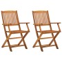 Folding garden chairs 2 units solid acacia wood by vidaXL, Garden chairs - Ref: Foro24-46337, Price: 159,26 €, Discount: %