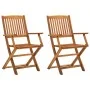 Klappbare Gartenstühle 2 Einheiten aus massivem Akazienholz von vidaXL, Gartenstühle - Ref: Foro24-46337, Preis: 159,88 €, Ra...