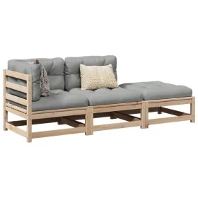 3-piece garden sofa set with solid pine wood cushions by vidaXL, Garden sets - Ref: Foro24-3295831, Price: 251,33 €, Discount: %