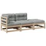 3-piece garden sofa set with solid pine wood cushions by vidaXL, Garden sets - Ref: Foro24-3295831, Price: 251,33 €, Discount: %