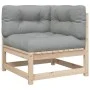 3-piece garden sofa set with solid pine wood cushions by vidaXL, Garden sets - Ref: Foro24-3295831, Price: 251,33 €, Discount: %