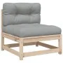 3-piece garden sofa set with solid pine wood cushions by vidaXL, Garden sets - Ref: Foro24-3295831, Price: 251,33 €, Discount: %