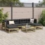 7-piece garden sofa set with impregnated pine wood cushions by vidaXL, Garden sets - Ref: Foro24-3295825, Price: 581,95 €, Di...