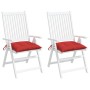 Gartenstuhlkissen 2 Stück Oxford-Stoff Rot 40x40x7 cm von vidaXL, Kissen für Stühle und Sofas - Ref: Foro24-361468, Preis: 22...