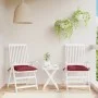 Gartenstuhlkissen 2 Stück rot roter Oxford-Stoff 40x40x7 cm von vidaXL, Kissen für Stühle und Sofas - Ref: Foro24-361477, Pre...