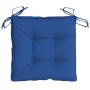 Cojines de silla de jardín 2 uds tela Oxford azul 40x40x7 cm