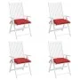 Garden pallet cushions 4 pcs Oxford fabric red 50x50x7 cm by vidaXL, Cushions for chairs and sofas - Ref: Foro24-361526, Pric...