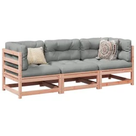 3-piece garden sofa set with Douglas fir wood cushions by vidaXL, Garden sets - Ref: Foro24-3299270, Price: 292,20 €, Discoun...