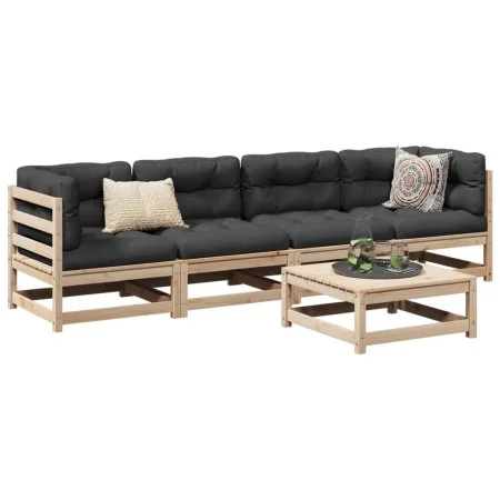 Garden sofa set 5 pieces solid pine wood by vidaXL, Garden sets - Ref: Foro24-3299279, Price: 278,63 €, Discount: %