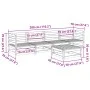 Garden sofa set 5 pieces solid pine wood by vidaXL, Garden sets - Ref: Foro24-3299279, Price: 278,63 €, Discount: %