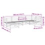 Gartensofa-Set 6-teilig, massives Kiefernholz, wachsbraun von vidaXL, Gartensets - Ref: Foro24-3299520, Preis: 387,27 €, Raba...
