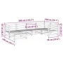 Gartensofa-Set 6-teilig, massives Kiefernholz, wachsbraun von vidaXL, Gartensets - Ref: Foro24-3299520, Preis: 381,83 €, Raba...