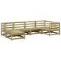 Garden sofa set 6 pieces impregnated pine wood by vidaXL, Garden sets - Ref: Foro24-3299522, Price: 343,12 €, Discount: %
