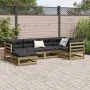 Garden sofa set 6 pieces impregnated pine wood by vidaXL, Garden sets - Ref: Foro24-3299522, Price: 343,12 €, Discount: %