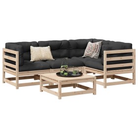 Garden sofa set 5 pieces solid pine wood by vidaXL, Garden sets - Ref: Foro24-3299419, Price: 287,01 €, Discount: %