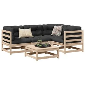 Garden sofa set 5 pieces solid pine wood by vidaXL, Garden sets - Ref: Foro24-3299419, Price: 275,86 €, Discount: %