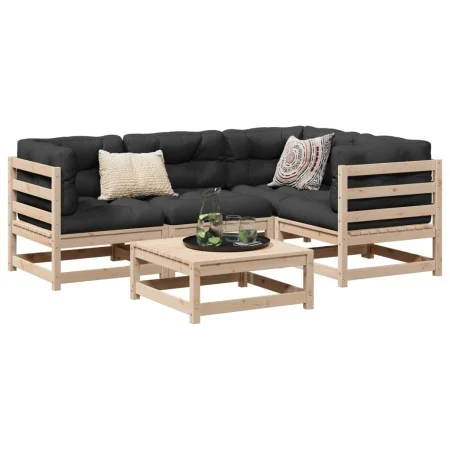 Garden sofa set 5 pieces solid pine wood by vidaXL, Garden sets - Ref: Foro24-3299419, Price: 275,86 €, Discount: %
